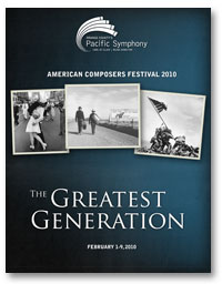 American Composers Festival 2010 The Great Generation