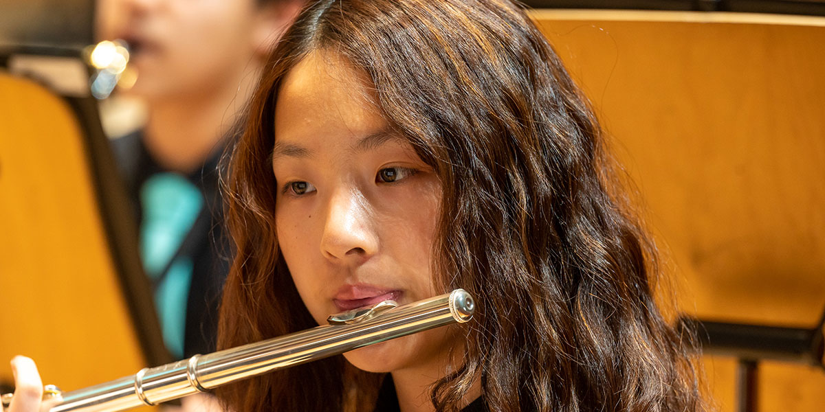 Flutist of Pacific Symphony Youth Concert Band