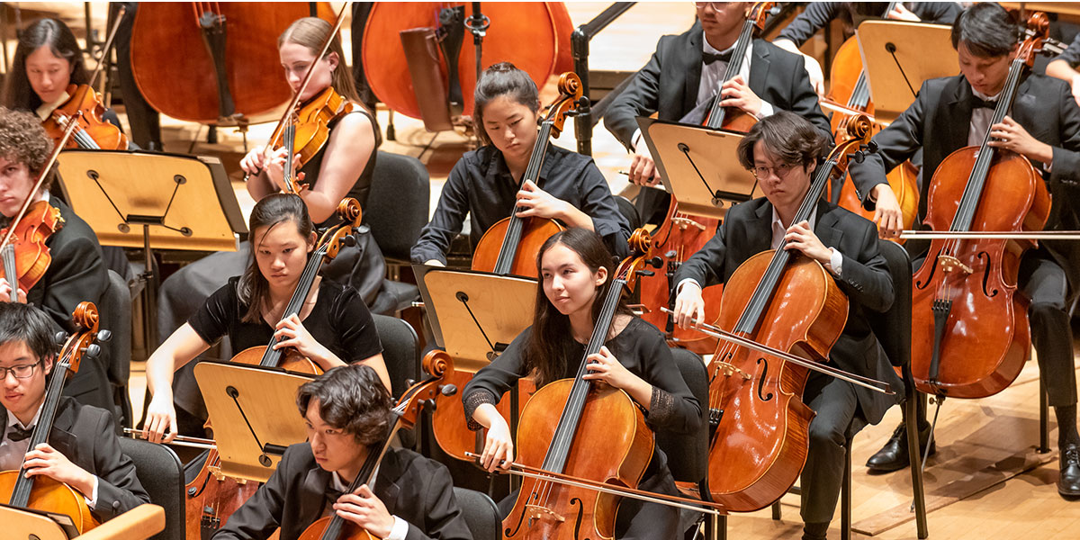Pacific Symphony Youth Orchestra strings