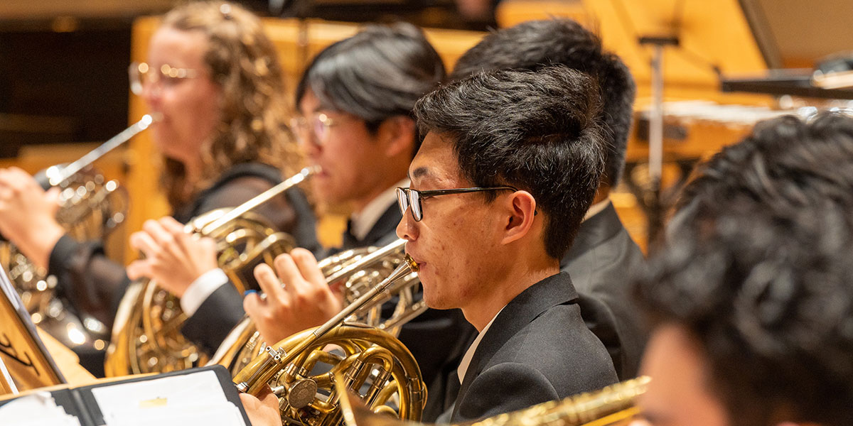 Pacific Symphony Youth Orchestra horns