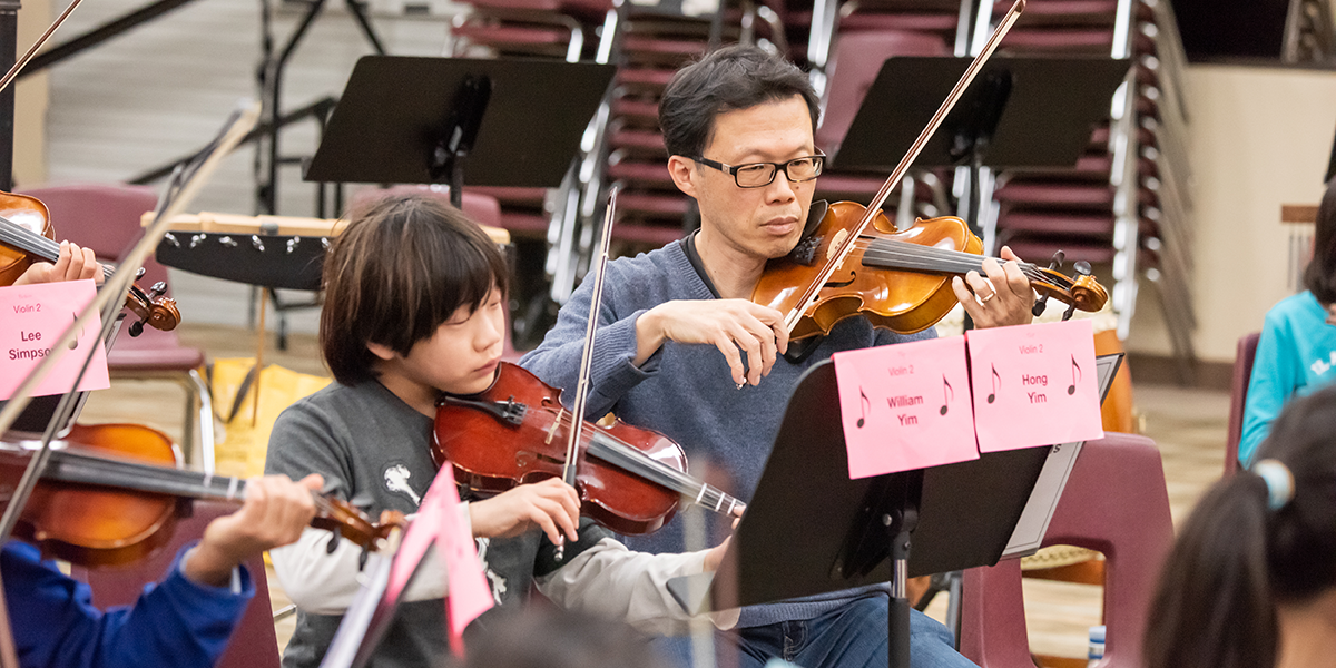 Strings for Generations rehearsal