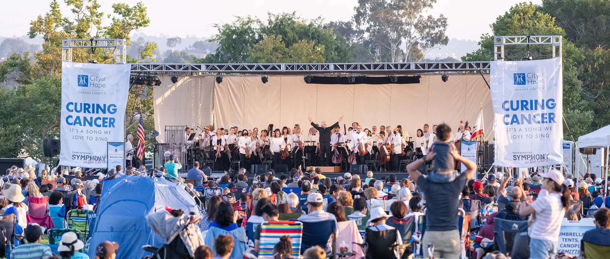 Audience at Symphony in the Cities concert