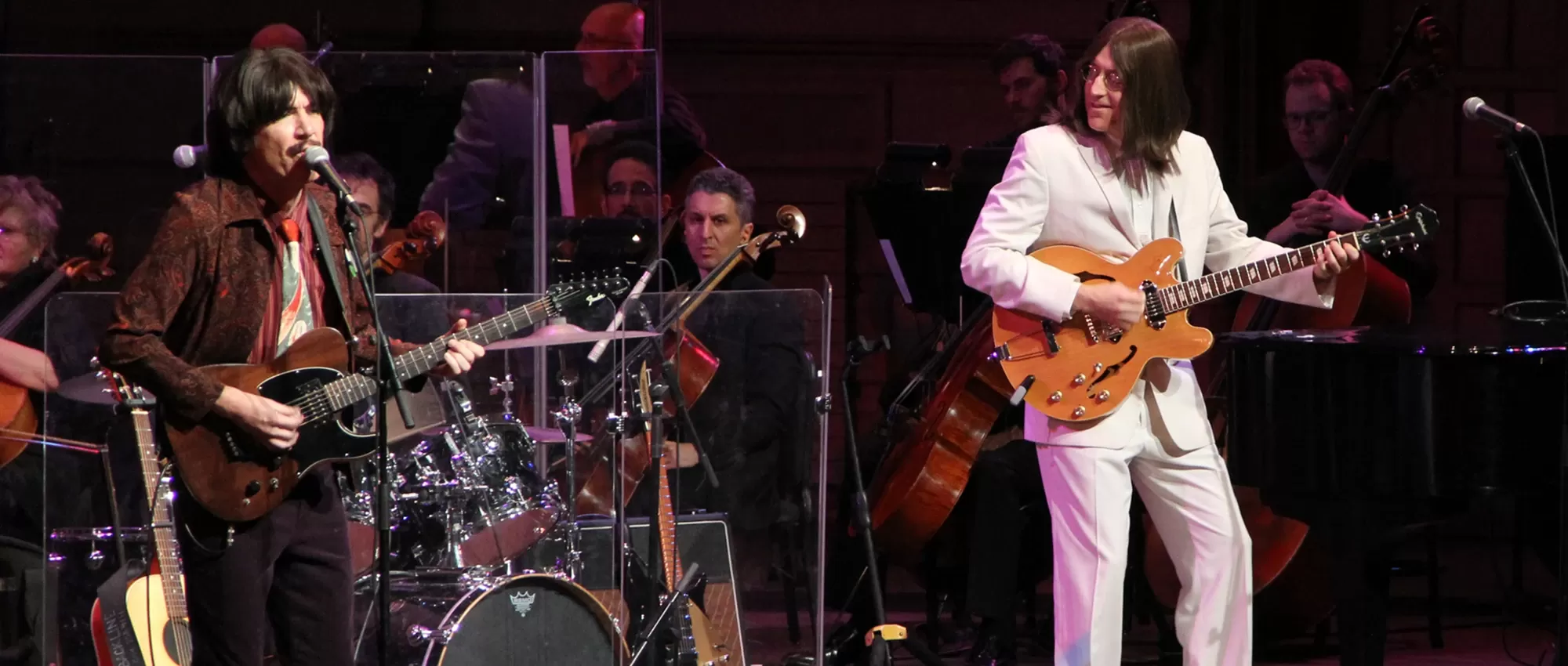 Members of Classical Mysstery Tour on stage