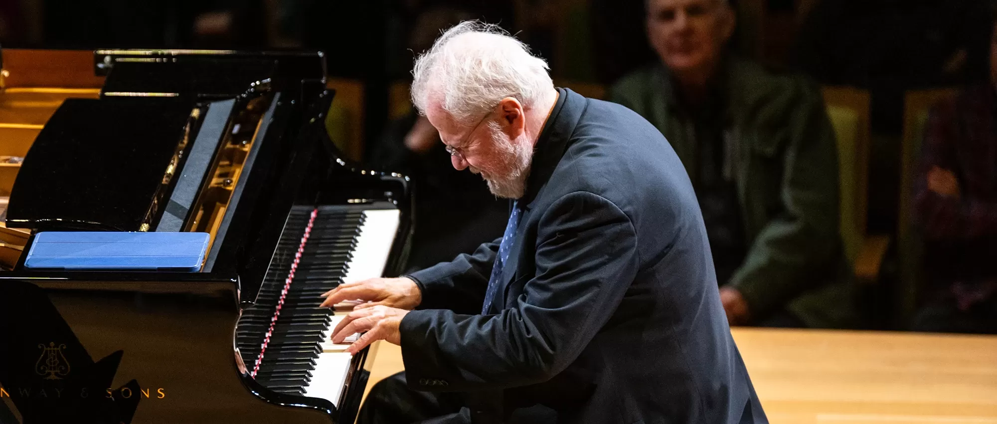 Pianist Emanual Ax at the piano