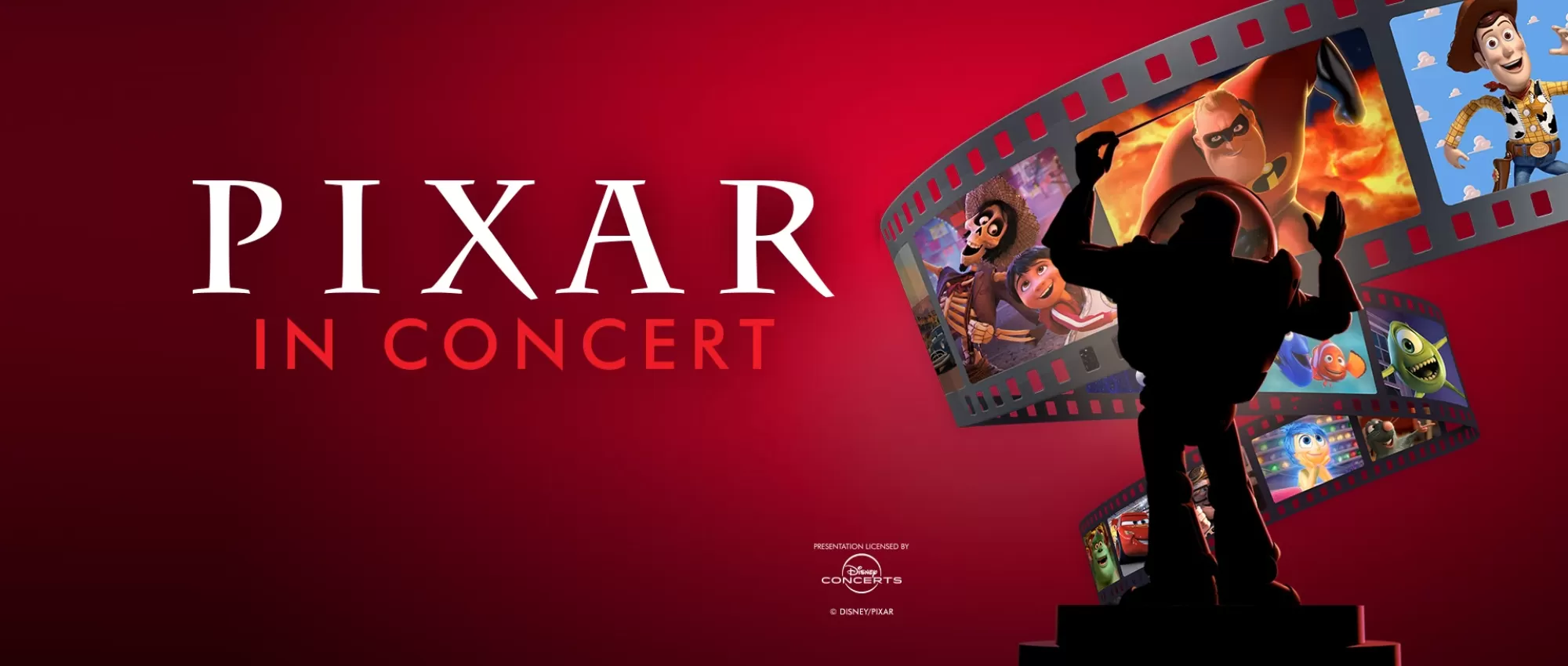 Pixar in Concert - Buzz Lightyear with a film role with scenes from Pixar films