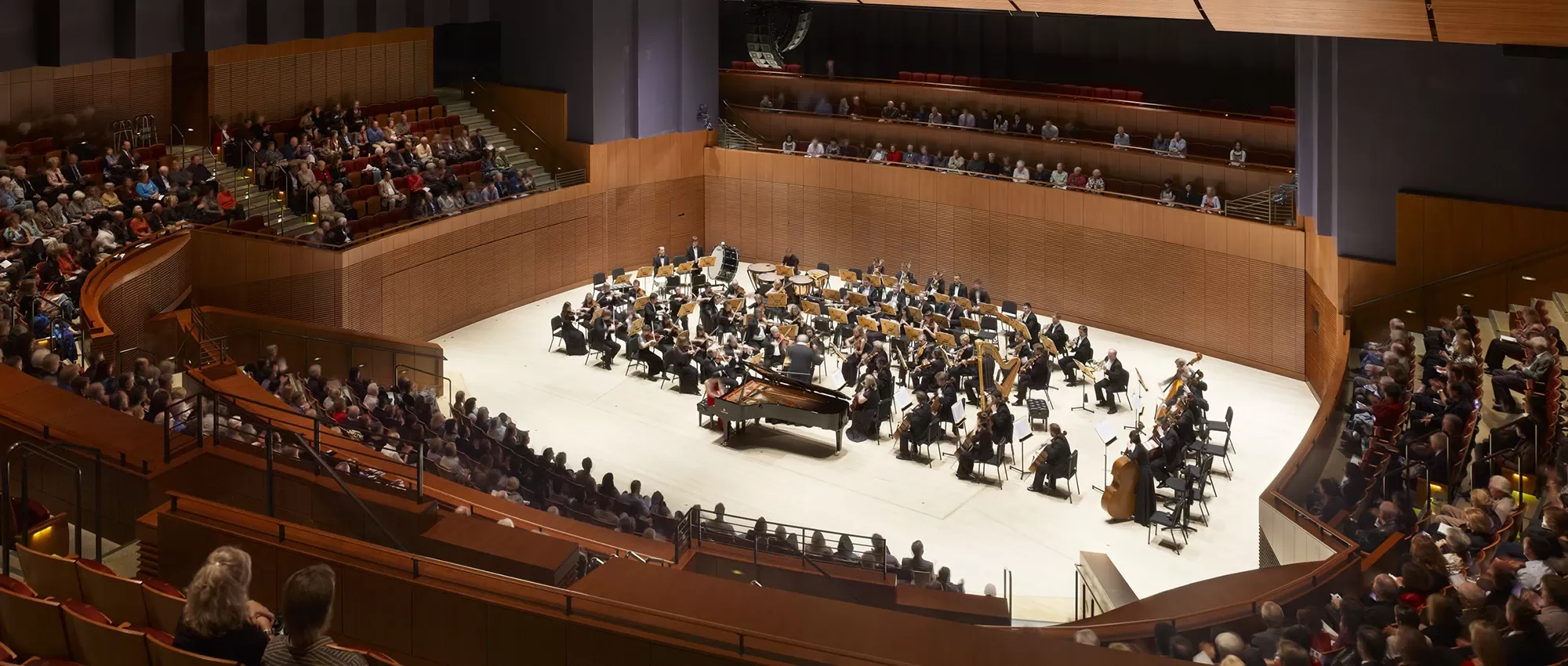 Pacific Symphony on stage at Soka Performing Arts Center