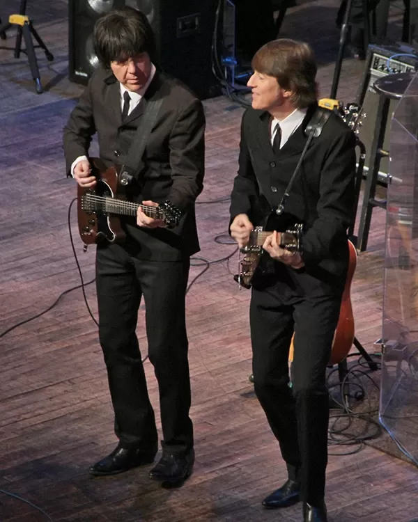 Members of Classical Mysstery Tour on stage