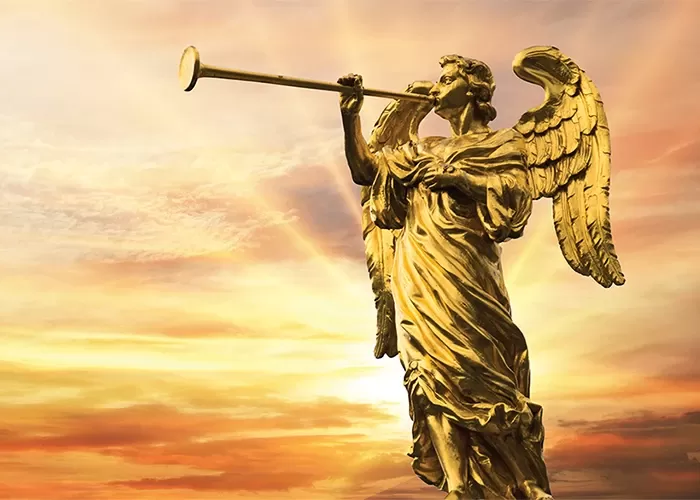 Angel with a trumpet