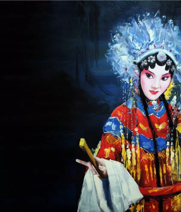 Drawing of an Asian woman